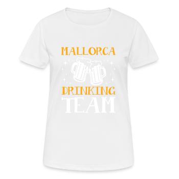 Majorque Équipe de Consommation - T-shirt respirant Femme - blanc - Devant - AI Model Female 172 dark (172cm)