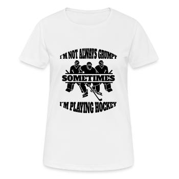 Eishockeyspieler Eishockey Hockeyfan Eishockeyteam - Frauen T-Shirt atmungsaktiv - Weiß - Vorne - AI Model Female 172 dark (172cm)