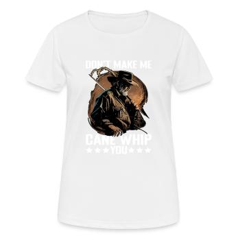 Ne me fais pas te fouetter 9 - T-shirt respirant Femme - blanc - Devant - AI Model Female 172 dark (172cm)