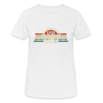 Geniales Geburtstagsgeschenk 1935 Limited Edition - Women's Breathable T-Shirt - white - Front - AI Model Female 172 dark (172cm)