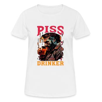 Piss Drinker 36 - Frauen T-Shirt atmungsaktiv - Weiß - Vorne - AI Model Female 172 dark (172cm)