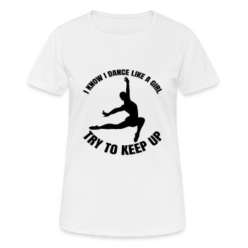 Ballerina Ballett Geschenk Tänzerin Tanzkurs Tanz - Frauen T-Shirt atmungsaktiv - Weiß - Vorne - AI Model Female 172 dark (172cm)