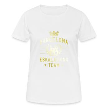 Barcelona Escalation - Women's Breathable T-Shirt - white - Front - AI Model Female 172 dark (172cm)