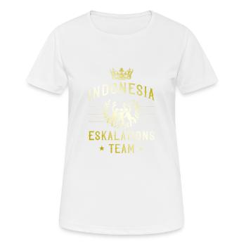 Indonesia Escalation - Women's Breathable T-Shirt - white - Front - AI Model Female 172 dark (172cm)