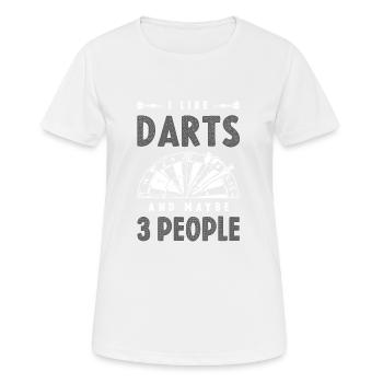 Darts Sport - Women's Breathable T-Shirt - white - Front - AI Model Female 172 dark (172cm)