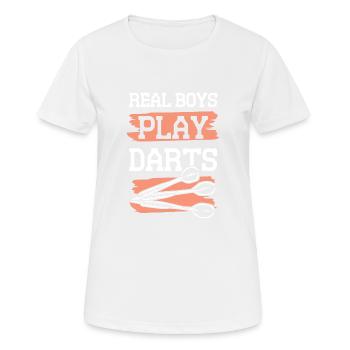Darts Guys - Women's Breathable T-Shirt - white - Front - AI Model Female 172 dark (172cm)