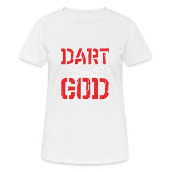 dart darts - Frauen T-Shirt atmungsaktiv - Weiß - Vorne - AI Model Female 172 dark (172cm)