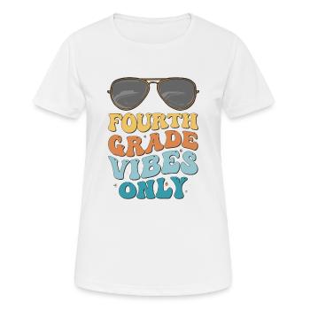 Fourth Grade Vibes Seulement 1st Grade Groovy Kids - T-shirt respirant Femme - blanc - Devant - AI Model Female 172 dark (172cm)