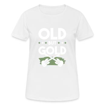 rock musik lustiger spruch - Frauen T-Shirt atmungsaktiv - Weiß - Vorne - AI Model Female 172 dark (172cm)