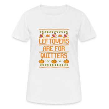 Reste sind für Drückeberger Hässliches Thanks - Frauen T-Shirt atmungsaktiv - Weiß - Vorne - AI Model Female 172 dark (172cm)