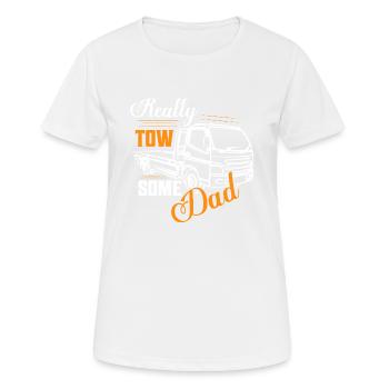 Really Tow-Some Dad Trucking Tow Truck Driver - Frauen T-Shirt atmungsaktiv - Weiß - Vorne - AI Model Female 172 dark (172cm)
