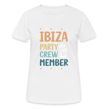 Ibiza Party Crew - Women's Breathable T-Shirt - white - Front - AI Model Female 172 dark (172cm)