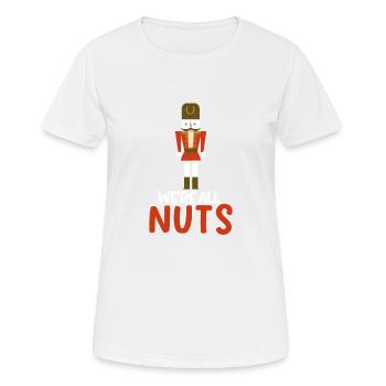 Nous sommes tous fous et drôles de soldat de Noël - T-shirt respirant Femme - blanc - Devant - AI Model Female 172 dark (172cm)
