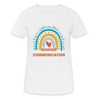 Behavior Is Communication 19 - Women's Breathable T-Shirt - white - Front - AI Model Female 172 dark (172cm)