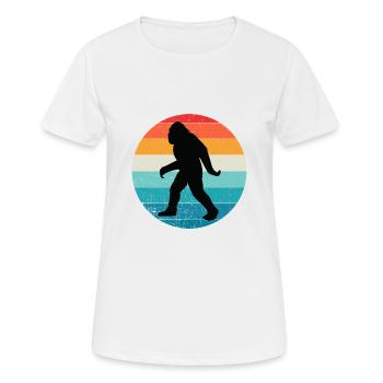 Bigfoot vintage - T-shirt respirant Femme - blanc - Devant - AI Model Female 172 dark (172cm)