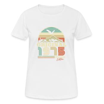 Retro '75 Celebration - Frauen T-Shirt atmungsaktiv - Weiß - Vorne - AI Model Female 172 dark (172cm)