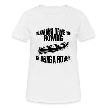 Aviron Équipe Aviron Club d’aviron Aviron - T-shirt respirant Femme - blanc - Devant - AI Model Female 172 dark (172cm)