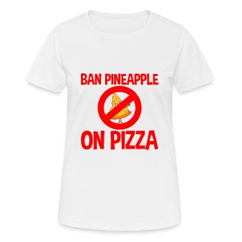 Interdire l’ananas sur la pizza 2 - T-shirt respirant Femme - blanc - Devant - AI Model Female 172 dark (172cm)