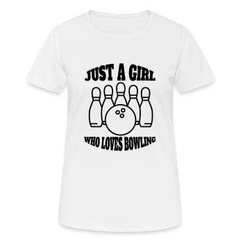 Bowling Club Bowling Skittles Bowler Skittles Club - T-shirt respirant Femme - blanc - Devant - AI Model Female 172 dark (172cm)