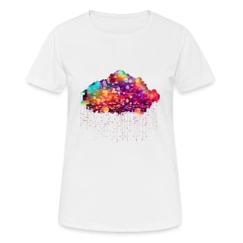 Cloud Computing Cyberpunk Entwickler IT Computer - Frauen T-Shirt atmungsaktiv - Weiß - Vorne - AI Model Female 172 dark (172cm)