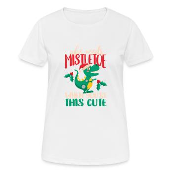 Qui a besoin d’un gui quand vous voyez cela - T-shirt respirant Femme - blanc - Devant - AI Model Female 172 dark (172cm)