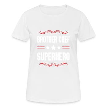 Brother Superhero - Women's Breathable T-Shirt - white - Front - AI Model Female 172 dark (172cm)