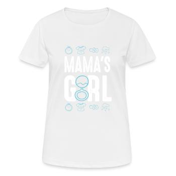 La fille de maman - T-shirt respirant Femme - blanc - Devant - AI Model Female 172 dark (172cm)