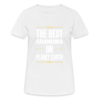 Beste Oma Spruch - Frauen T-Shirt atmungsaktiv - Weiß - Vorne - AI Model Female 172 dark (172cm)