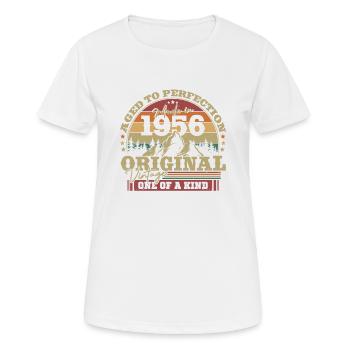Vintage Geschenk 1956 67/68 Jahre - Frauen T-Shirt atmungsaktiv - Weiß - Vorne - AI Model Female 172 dark (172cm)