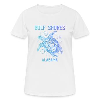 Gulf Shores Alabama Vacation Memories & Apparel - Women's Breathable T-Shirt - white - Front - AI Model Female 172 dark (172cm)