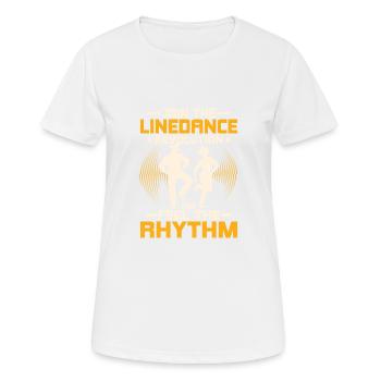 Join The Linedance Revolution Western Country Musi - Women's Breathable T-Shirt - white - Front - AI Model Female 172 dark (172cm)