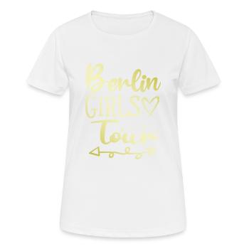Berlin Girls Tour - Women's Breathable T-Shirt - white - Front - AI Model Female 172 dark (172cm)
