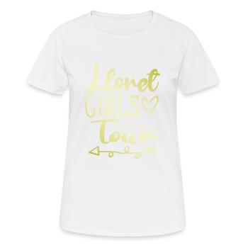 Lloret De Mar Girls Tour - T-shirt respirant Femme - blanc - Devant - AI Model Female 172 dark (172cm)