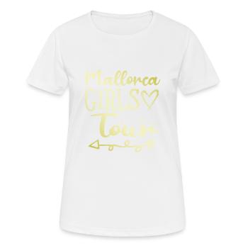 Mallorca Girls Tour - Women's Breathable T-Shirt - white - Front - AI Model Female 172 dark (172cm)
