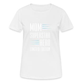 Maman Maman en édition limitée disant maman - T-shirt respirant Femme - blanc - Devant - AI Model Female 172 dark (172cm)