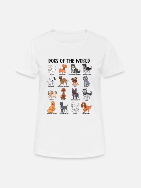 Welt der Hunde - Dame T-shirt svedtransporterende - hvid