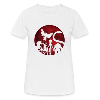 Cryptozoologie Cryptids Crew - T-shirt respirant Femme - blanc - Devant - AI Model Female 172 dark (172cm)