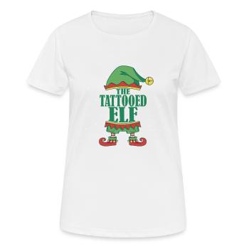 Die Tattooed Elf Matching Familie Gruppe Weihnacht - Frauen T-Shirt atmungsaktiv - Weiß - Vorne - AI Model Female 172 dark (172cm)