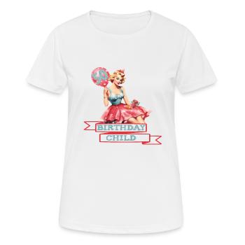 Birthday Child 50th Woman 50th Birthday Retro Motif - Women's Breathable T-Shirt - white - Front - AI Model Female 172 dark (172cm)
