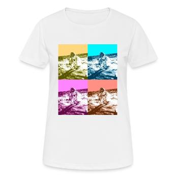Astronautes - T-shirt respirant Femme - blanc - Devant - AI Model Female 172 dark (172cm)
