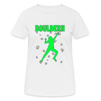 Bloc Bloc Escalade Bloc Bloc - T-shirt respirant Femme - blanc - Devant - AI Model Female 172 dark (172cm)
