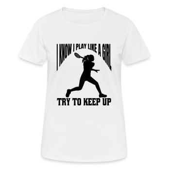 Tennisverein Tennisspieler Tennis Tennisliebhaber - Frauen T-Shirt atmungsaktiv - Weiß - Vorne - AI Model Female 172 dark (172cm)