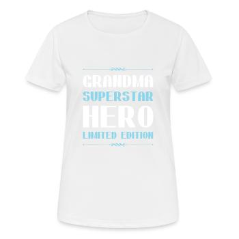 Oma Limited Edition Spruch - Frauen T-Shirt atmungsaktiv - Weiß - Vorne - AI Model Female 172 dark (172cm)