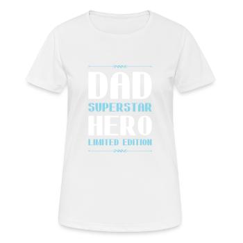 Papa Limited Edition Dad Vater - Women's Breathable T-Shirt - white - Front - AI Model Female 172 dark (172cm)