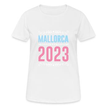 Majorque 2023 - T-shirt respirant Femme - blanc - Devant - AI Model Female 172 dark (172cm)