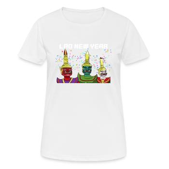 Laos Laote Laoten Neujahr I Geschenk - Frauen T-Shirt atmungsaktiv - Weiß - Vorne - AI Model Female 172 dark (172cm)