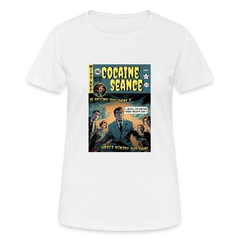 Retro Horror Comic - Cocaine Seance - T-shirt respirant Femme - blanc - Devant - AI Model Female 172 dark (172cm)