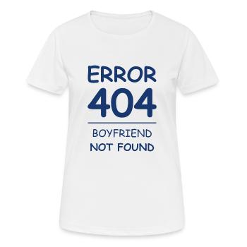 Freund nicht gefunden Fehler 404 - Frauen T-Shirt atmungsaktiv - Weiß - Vorne - AI Model Female 172 dark (172cm)