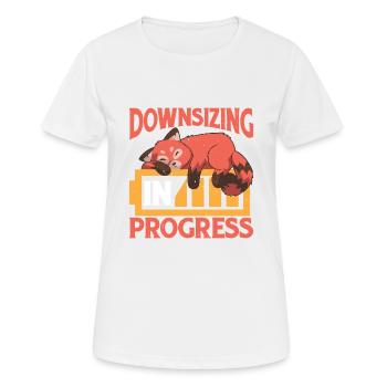Réduction des effectifs en cours 24 - T-shirt respirant Femme - blanc - Devant - AI Model Female 172 dark (172cm)