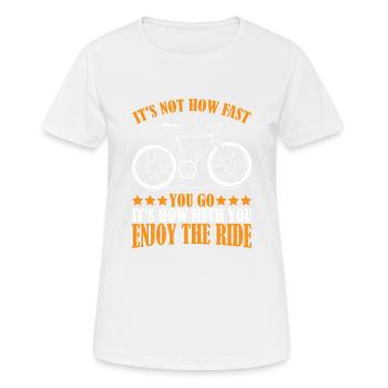 C’est à quel point vous appréciez The Ride 3 - T-shirt respirant Femme - blanc - Devant - AI Model Female 172 dark (172cm)